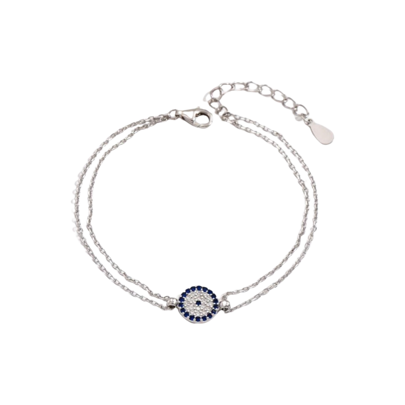 Bracelet Diamants Oeil Bleu