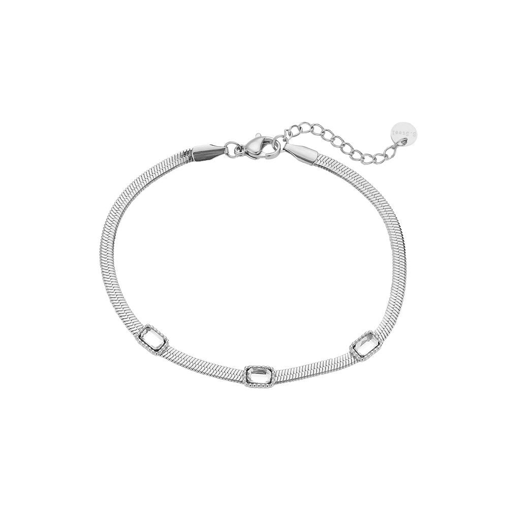 3 Rectangle Diamond Bracelet