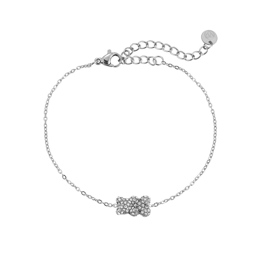 Bracciale con orso splendente