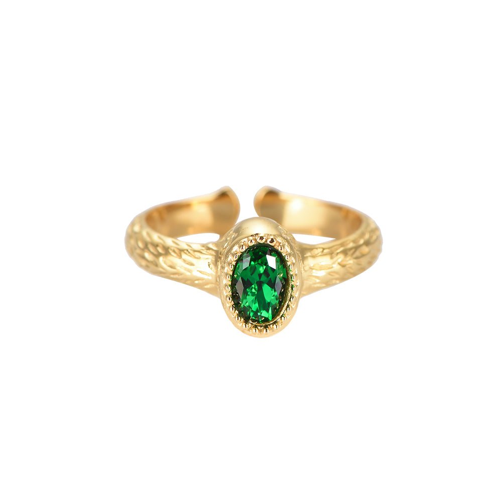 Green Oval Ring - Schoder's -